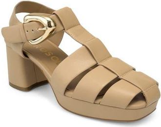 Aerosoles Soave Block Heel Sandal in Beige Bisque at Nordstrom, Size 8.5