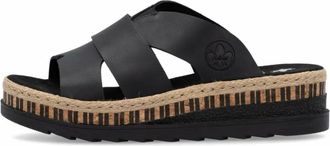 Rieker Sandalen - Dames - Schoenen - Zwart - Maat: 38 EU Leer