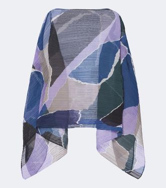 Pleats Please Issey Miyake Surprise! Madame-T pleated printed stole