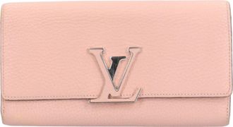 Louis Vuitton Galle Magnolia Or Pink Leather Coin Purse/Coin Case (Pre-Owned)