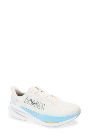Hoka One One Mach X 3 Running Shoe in White /Alabaster at Nordstrom, Size 10.5
