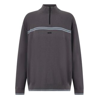 HUGO BOSS K_Zone QZ Sweater - Heren - Truien - Grijs - Maat: 2XL Katoen