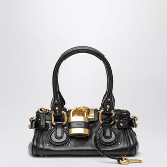 Chlo&eacute; Small black Paddington leather bag