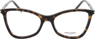 Saint Laurent Glasses, female, Brown, Size: ONE SIZE Glasses