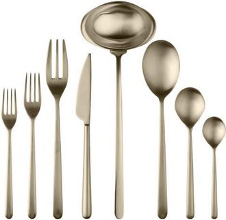 Mepra Linea Flatware Set - 43 Pieces in Ice Champagne at Nordstrom