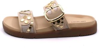 Free People Womens Revelry Studded Sandals In Plaster
