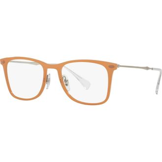 Ray-Ban 49mm Square optical glasses in Beige at Nordstrom