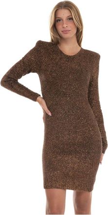 Liu Jo Mini jurk - Dames - Feestkleedjes - Bruin - L - Polyester - Kleedjes