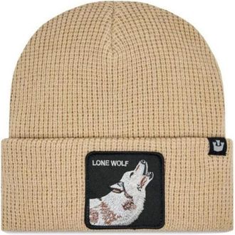Goorin Brothers Animal Farm Beanie Hat met Front Patch - Dames - Hoeden - Beige - ONE Size - Wol - Accessoires
