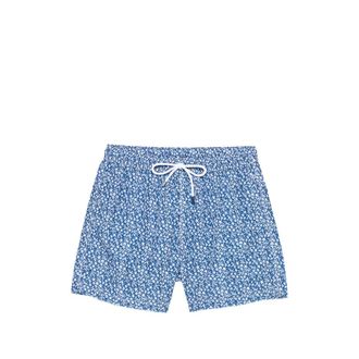 Fedeli Drawstring Printed Swim Shorts