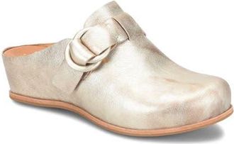 Kork-ease Kori Platform Wedge Mule in Light Gold Metallic at Nordstrom, Size 10