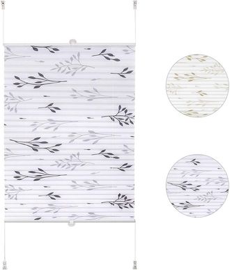 Woltu Tenda A Rullo Plissettata Oscurante Tessuto Per Finestra Porte Senz 90 X 130 Cm - Woltu