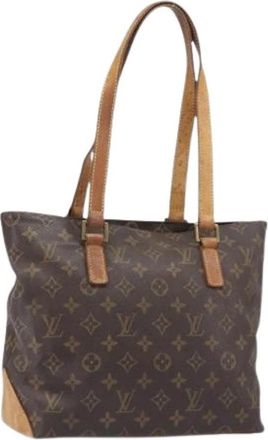 Louis Vuitton Pre-owned Cabas Piano Tote Bag - Dames - Vintage Shopper - Bruin - ONE Size - Leer - Vintage