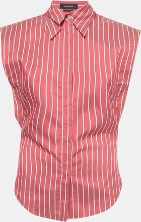 Isabel Marant Pink Striped Silk Enza Shirt