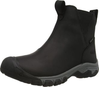 Keen Womens Greta Chelsea Insulated Waterproof Snow Boot, Black/Steel Grey, 4.5 UK