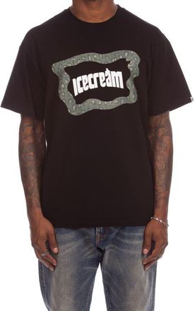 Icecream Leo Cotton Graphic T-Shirt in Black at Nordstrom, Size Xx-Large