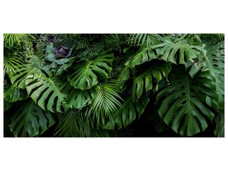 Schubiger M&ouml;bel Digitaldruck auf Glas Gr&uuml;nes Bl&auml;ttermeer