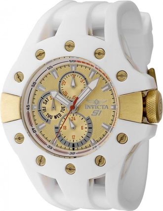 Invicta S1 Rally Quartz Gold Dial Mens Watch 48127