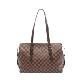 Louis Vuitton Pre-owned Shoulder Bags, female, Brown, Size: ONE SIZE Pre-owned Chelsea Damier Tote Bag
