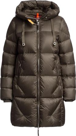 Parajumpers Janet Padded Jacket with Hood - Heren - Gewatteerde jassen - Bruin - L - Nylon - Jassen