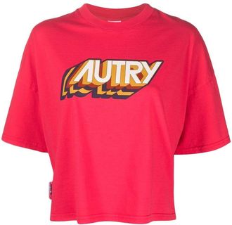 Autry logo-print short-sleeved T-shirt - unisex - Cotton - S - Pink