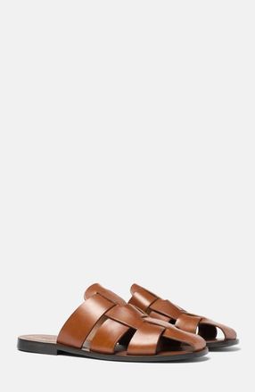 Scarosso Perseo Sandals in Cognac - Calf at Nordstrom, Size 40.5