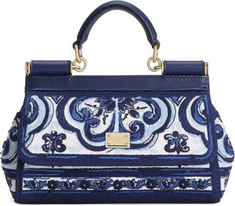 Dolce & Gabbana Borsa tote Sicily mini - Blu
