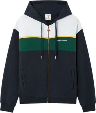 Casablanca Zip-through Hoodie - Heren - Sweatshirts & Hoodies - Veelkleurig - Maat: L