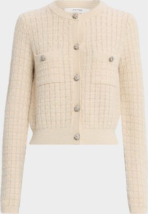 Frame Denim The Lurex Check Cardigan