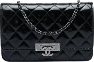 Chanel Pre-owned Vintage Flap Crossbody Bag - Dames - Pre-owned - Zwart - Maat: ONE Size Leer