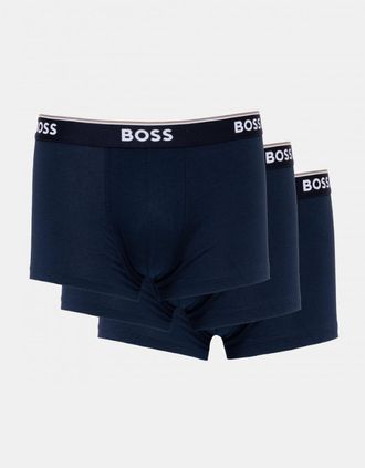 HUGO BOSS Mens BOSS Orange 3 Pack Mens Power Trunks NOS - Dark Blue 480 - Navy - Size: 35/34/32
