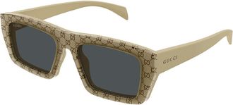 Gucci GG2020S 004 Mens Sunglasses Brown Size 54 - Free RX Lenses - Free RX Lenses