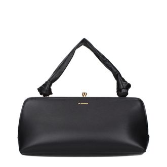 Jil Sander Black Leather Womens Handbag