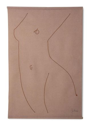 HKliving Wall Chart Woman Silhouette print