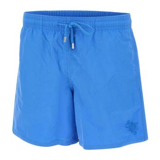 Vilebrequin Beachwear, male, Blue, Size: S Bubbles Turtles 3D Swim Shorts