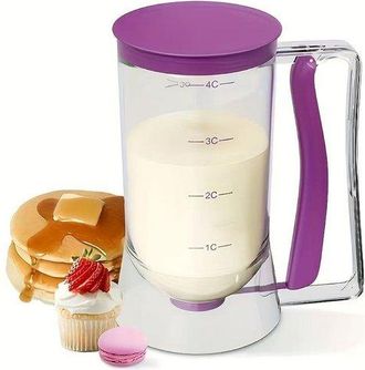 OEM Dispensador Manual Con Gatillo Para Masa De Panqueques, De Amplia Abertura, Muffins, Pasteles, Pizzas, Etc, Con Boquilla Dispensadora Ajustable
