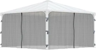 Palram Palram-canopia - Canopia Set De Mosquitero Para Milano 3x4.3 & Martinique 3.6x5 Cenador Negro