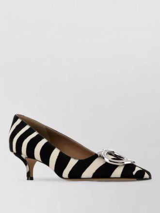 Ferragamo leather printed pumps