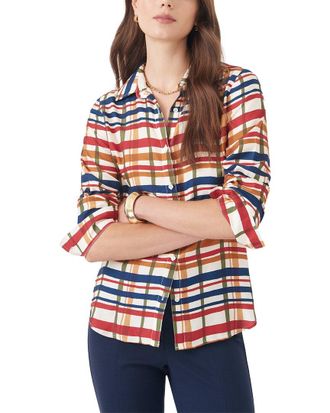 J.McLaughlin J. McLaughlin Madeline Silk-Blend Blouse