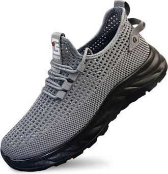Generic Fashion Sneakers for Men Mens Air Mesh Slip On Walking Shoe Breathable Lightweight Trainer Water Shoes Trail Running Trainers Non-Slip Unisex Wide Bar