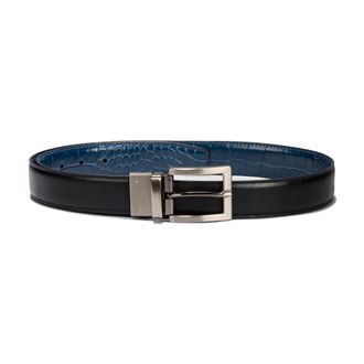 Nike Mens Crocodile Reversible Belt in Blue | S5003-408
