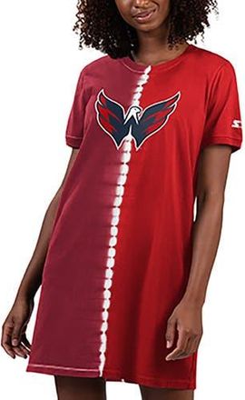 Starter Womens Starter Red Washington Capitals Ace Tie-Dye Sneaker Dress at Nordstrom, Size X-Large
