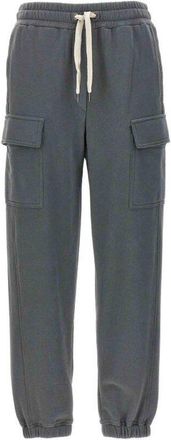 Brunello Cucinelli Dark Grey Cotton Cargo Trousers, Size X-Large