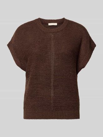 Freequent Strickshirt mit Kapp&auml;rmeln Modell Estapper in Dunkelbraun, Gr&ouml;&szlig;e XXL