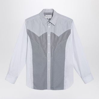 Maison Margiela Striped Patchwork Shirt