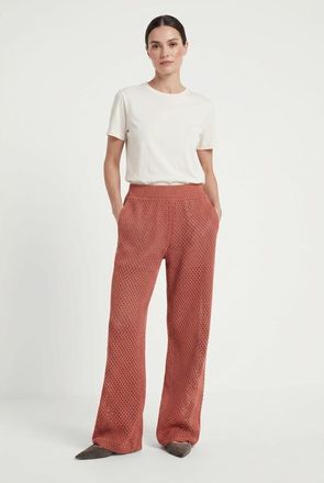 Brunello Cucinelli Rust Relaxed Knit Trousers, Size X-Small