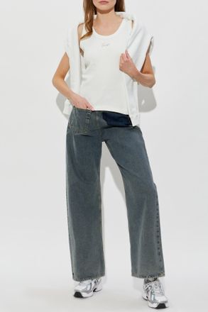 Kenzo Top With Z Logo, Womens, White