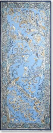 Etro Rechteckiger Schal aus bedrucktem Satin Traviata