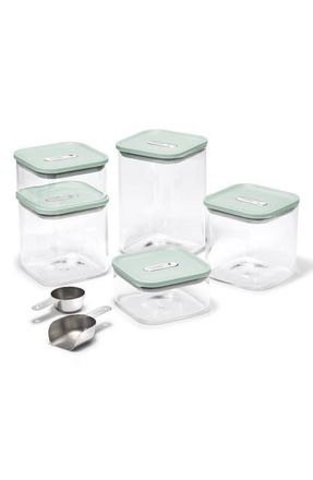 Caraway Set of 5 Airtight Storage Containers in Mist at Nordstrom