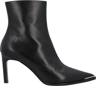 Celine Verneuil Enkellaars - Dames - Laarzen met Hak - Zwart - 41 EU - Leer - Schoenen